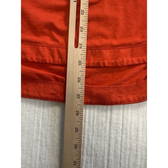 Athleta Women’s Orange Lightweight Hoodie Size M Long Sleeve Stretch Pullover - Picture 4 of 7